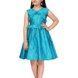 BAESD Girls Round Neck Ruffles Detail Fit & Flare Dress-picture-32