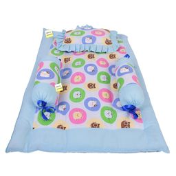 Kwitchy New Born Baby Bedding Set Combo of Mattress with Net Sleeping Bag 4 Pcs Gadda Set image 2