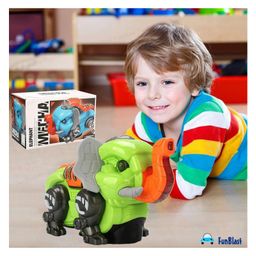 FunBlast Musical Elephant Toy with Light and Sound for Kids Pack of 1 Random Color image 2