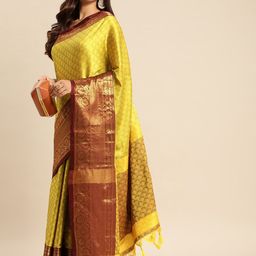 DIVASTRI Woven Design Zari Saree-image-20