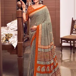Ishin Mulmul Saree With Unstitched Blouse Piece-picture-27