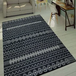 MRIC Grey White Bohemian Cotton Carpet-picture-8