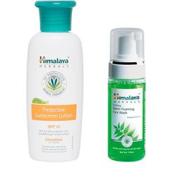 Himalaya Unisex Purifying Neem Foaming Face Wash & Sunscreen Lotion-51