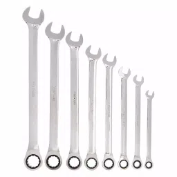 Westward Combination Wrench Set CV Steel Chrome Standard, 1LCC9-10
