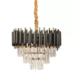 ELIANTE Torrica Cristal LED Chandlier 356 mm (14 inch) With Adjustable Colour Temperature-image-42