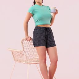 Enamor Women Printed Lounge Shorts-image-88