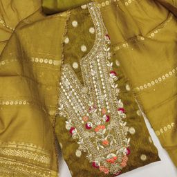 Rangtulika Ethnics Floral Embroidered Sequinned Unstitched Dress Material-picture-48