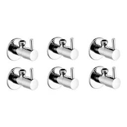GENERIC Turbo Angle Valve Brass Chrome Finish Silver, FG1077 (Pack of 6)-image-89