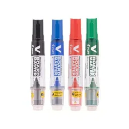 Pilot V-Board Master Bullet Point Whiteboard Marker, 1 Blue, 1 Black, 1 Red, 1 Green (Pack of 4)-image-31