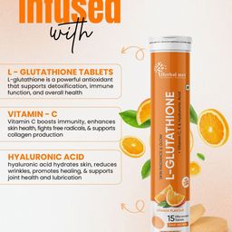 Herbal max Set Of 2 L-Glutathione Tablets With Vitamin C & E -15 Tablets Each image 5