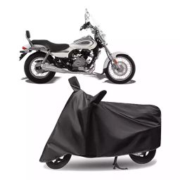 Auto Pearl Polyester Two Wheeler Cover for Bajaj Avenger 220 Cruise (Grey)-image-63