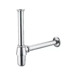PLATO 32x280x300 mm Globe Bottle Trap Brass Chrome Finish Silver, 5355-picture-36