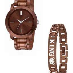 Gopal Shopcart Unisex Dial & Bracelet Style Straps Analogue Watch PendoBRO LR05 D 801BRO K Bracelet-image-52