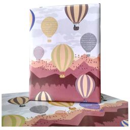 eVincE - thoughtful PRESENTations HOTA02L100 Hot Air Balloon with Facts Decoration Paper for Birthday Anniversary Diwali Christmas Office Gifting Gift Wrapping Paper (Pack of 100 Piece)-4