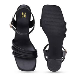 ZENVO Open Toe Backstrap Block Heels image 5