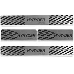 AllExtreme Car Door Foot Step Sill Plate Mirror Finish Silver Stainless Stee Compatible For Hyryder(Set of 4)-25