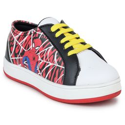 Toothless Marvel Avengers Featuring Spider Man Printed Shoes - Red & White-image-57