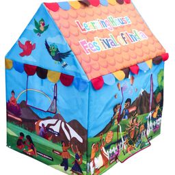 Homecute Hut Type Kids Play Learning Tent House Festivals India  Multicolour-image-42