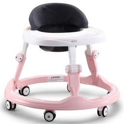 Baby Walker with Height & Seat Adjustment - Pink-11