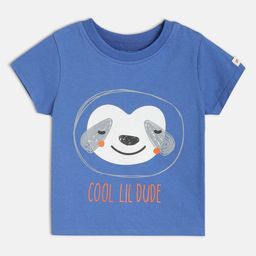 MINI KLUB Boys Graphic Printed Round Neck Pure Cotton T-shirt-28