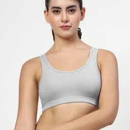 LILY Solid Full Coverage Non Padded Non-Wired Workout Bra-16