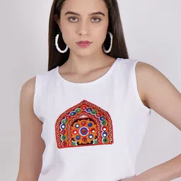 Frolic Rolic Print Crop Top-image-48