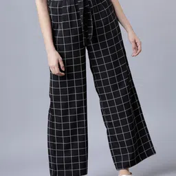Tokyo Talkies Women Checked Palazzos-picture-29