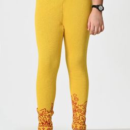 BAESD Girls Printed Wool Mid-Rise Ankle-Length Leggings-image-58