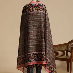 Anouk Women Embroidered Regular Thread Work Kurta with Trousers & With Dupatta image 5