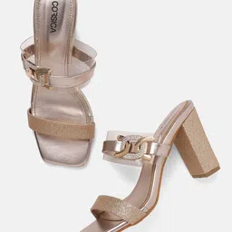 CORSICA Block Heel with Buckle Detail-10