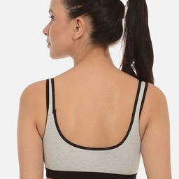 mod & shy Grey Colourblocked Non-Wired Non Padded Beginners Bra MS109 image 4