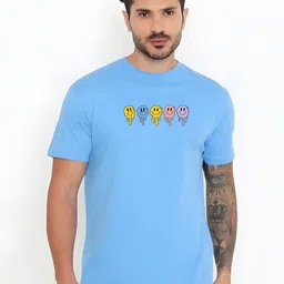 KaamBhari Graphic Printed Round Neck Regular Fit Cotton T-shirt-picture-44