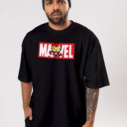 FLYIND VOGUE OUTFIT Men Marvel Bio Finish Graphic Printed Cotton Oversized T-shirt-image-63