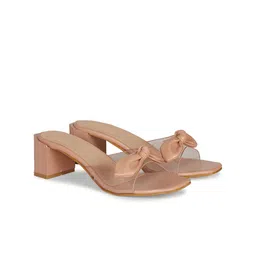 FOOTSHEZ Block Peep Toes with Bows-28