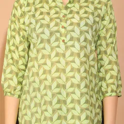 Rajnandini Mandarin Collar Printed Tunic image 2