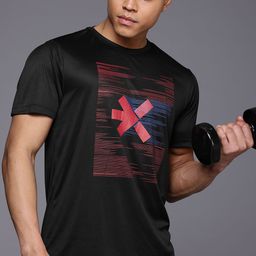 HRX by Hrithik Roshan Brand Logo Printed Rapid Dry T-shirt-picture-14