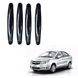 SPREADX Plastic Car Compact Black Colour Elegant Door Guard Protection Universal Type  Suitable for Chevrolet Sail (Set of 4 Pcs)-image-65