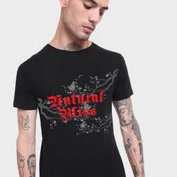 Bewakoof Men Natural Bliss Graphic Printed T-shirt-image-96