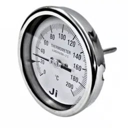 Japsin Instrumentation Bimetal Dial Thermometer Temperature Gauge 0 to 200°C Range 100 mm (4 inch) Dial Size, JIPL-BMT-100MM-14 image 2