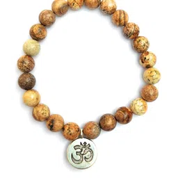Apnisanskriti Pitcher Jasper Om Stone Bracelet-picture-19