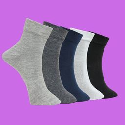 MJE Pack Of 5 Ankle-Length Socks-53