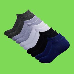 MJE Men Pack Of 5 Cotton Ankle Length Socks-picture-35