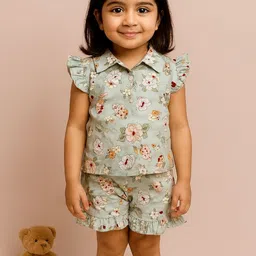 YK Girls Printed Top with Shorts-picture-46