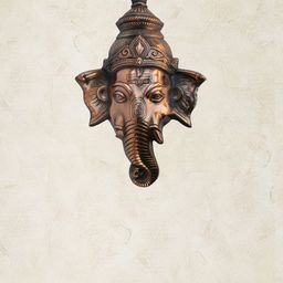 eCraftIndia Copper-Toned Metal Lord Ganesh Idol Wall Hanging-image-59