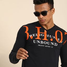 Being Human Typography Printed T-shirt-image-49