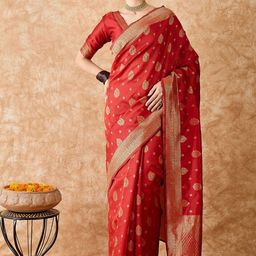 Suha Woven Design Zari Art Silk Ready to Wear Banarasi Saree-picture-21