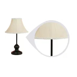 Tucasa NTU-01 B-22 Table Lamp with Metal base (Beige) image 3
