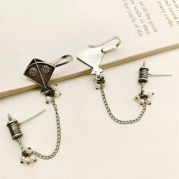 Sangria Silver Plated Kite Ear Cuff image 3