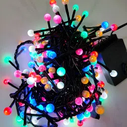 KAVYARA Blue & Pink Rice Shape String Lights-6