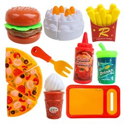 Toyshine Pizza Party Fast Food Pretend Cooking & Cutting Play Set - Multicolor-18